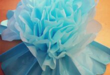 Tissue paper flowers diy