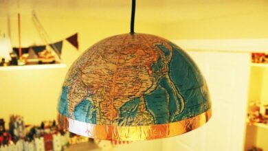 Brass globe sconce diy