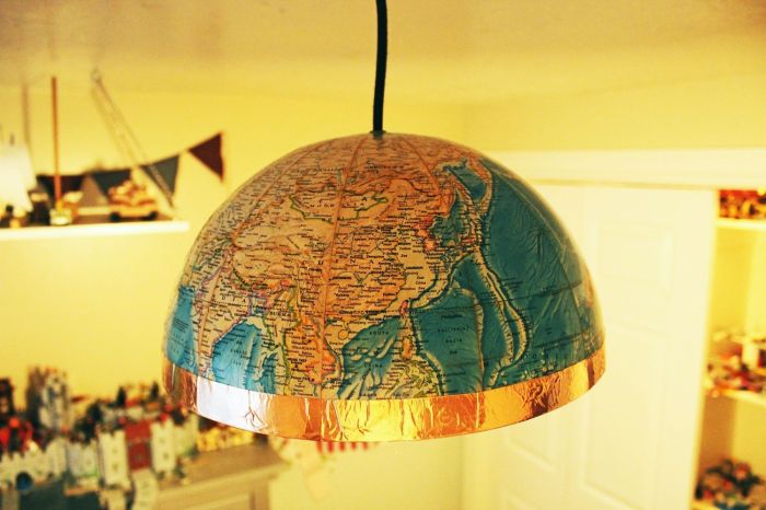 Brass globe sconce diy