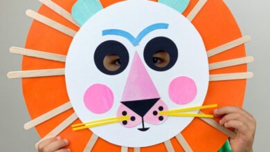 Fabric lion bust diy