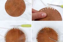 Make a simple leather wall hanging