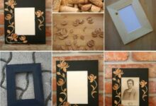 Wood burned photo frames diy