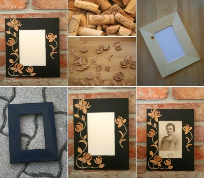 Wood burned photo frames diy