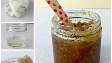 Diy citrus coconut and brown sugar scrub