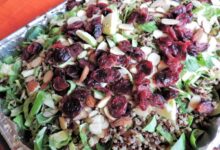 Quinoa brussels sprout salad