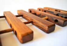 Diy wooden trivet set