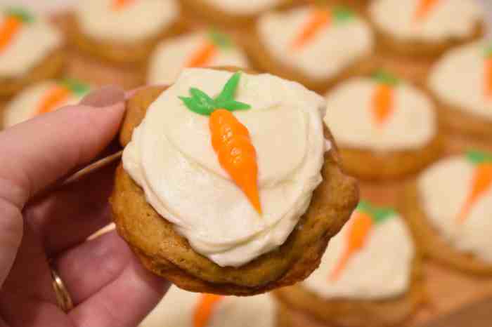 Carrot cake cookies with cream cheese frosting