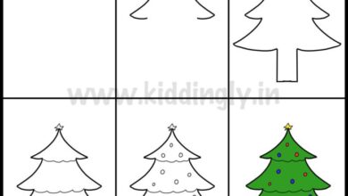 Floral christmas tree diy
