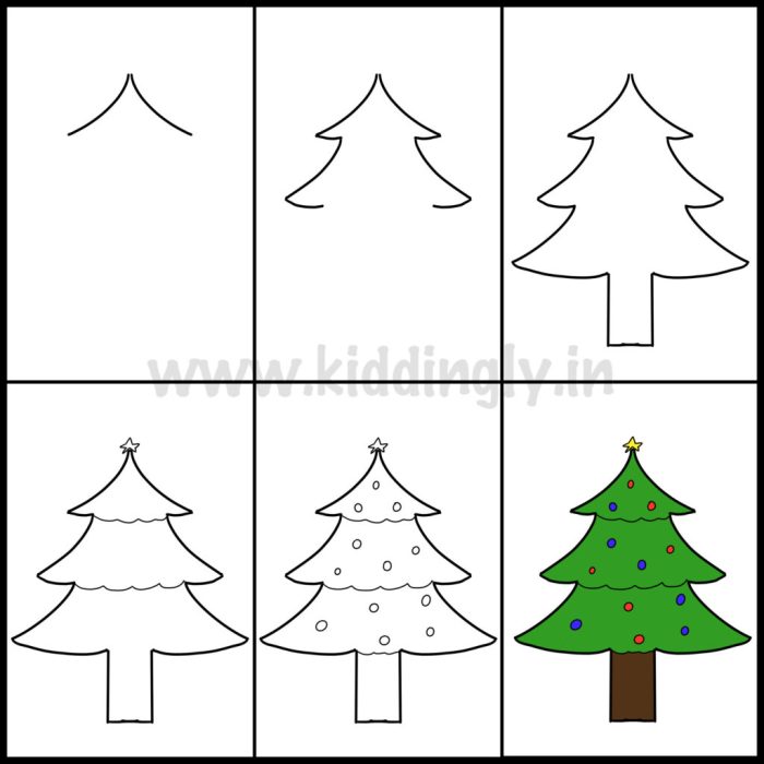 Floral christmas tree diy