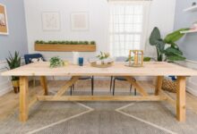 Lauras modern diy table