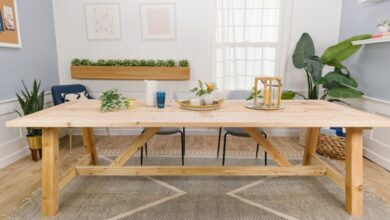 Lauras modern diy table