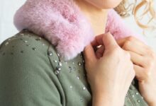 Detachable fur coat collar diy