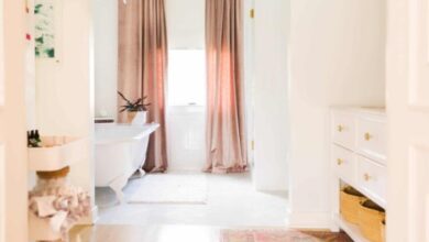 Remodel bathrooms closet mixing finishes fixtures closets carla aston layouts tub narrow remodeling colleen designer hallway