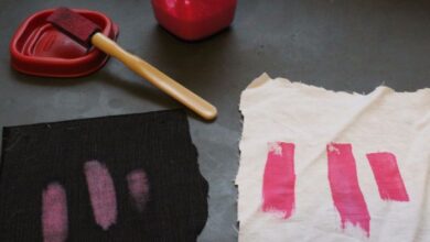 Make your own fabric with martha stewart paint