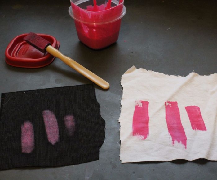 Make your own fabric with martha stewart paint