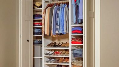 Easy built in closet diy