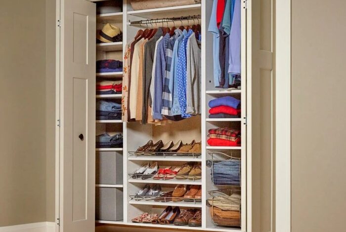 Easy built in closet diy