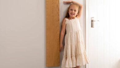 Wooden height chart diy