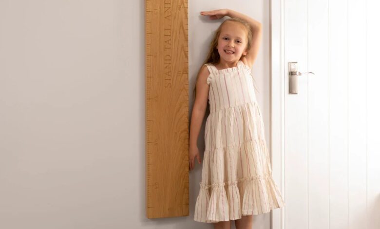 Wooden height chart diy