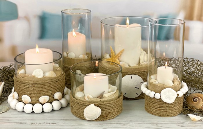 Diy modern metalic candle holders