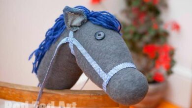 Stick diy horse felt pattern horses crafts ideas craft make kids project cute themed cool made christmas sewing sew fun