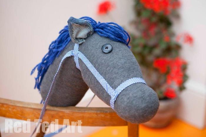 Stick diy horse felt pattern horses crafts ideas craft make kids project cute themed cool made christmas sewing sew fun