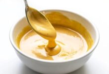 Homemade honey mustard vinaigrette