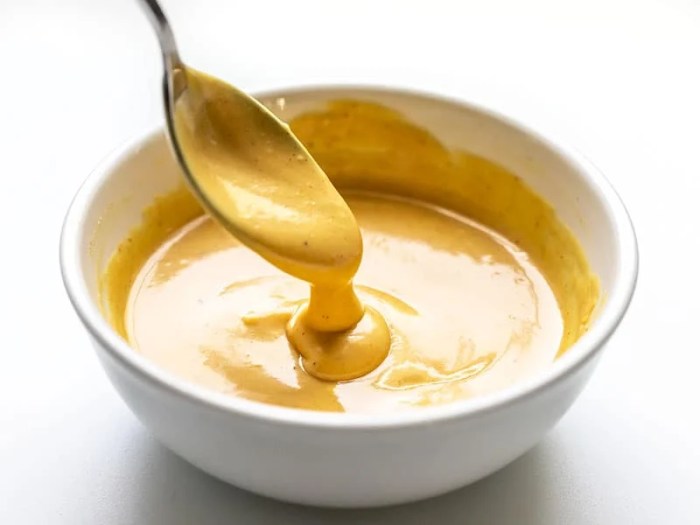 Homemade honey mustard vinaigrette