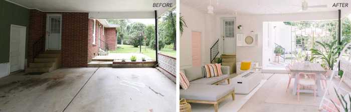 How i turned my carport into an outdoor porch before after