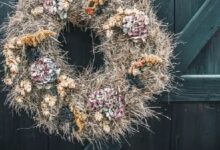 Pampas grass wreath diy