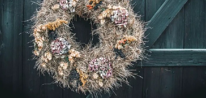 Pampas grass wreath diy