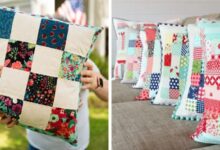 Quilted velvet pillows tutorial