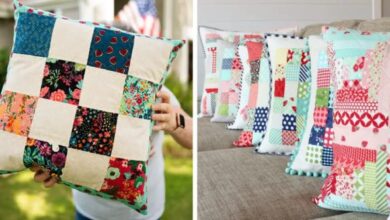 Quilted velvet pillows tutorial