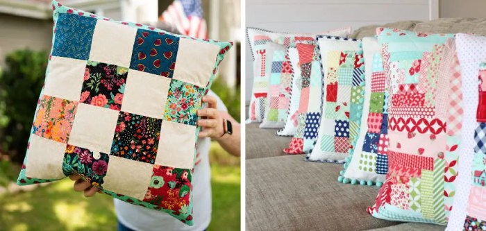 Quilted velvet pillows tutorial