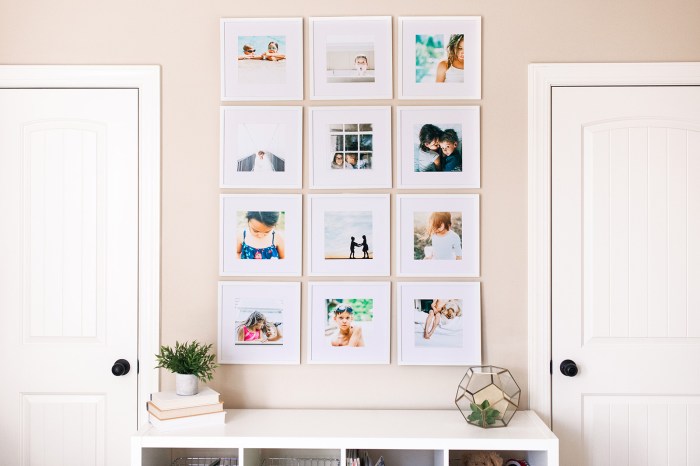 Record frame instagram photo wall