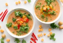 Butternut and red curry soup