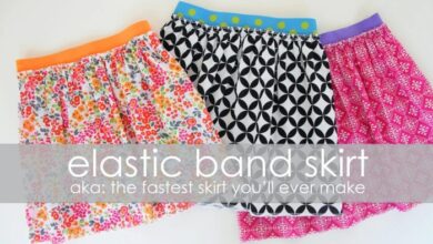 How to sew a maxi skirt with an elastic waist