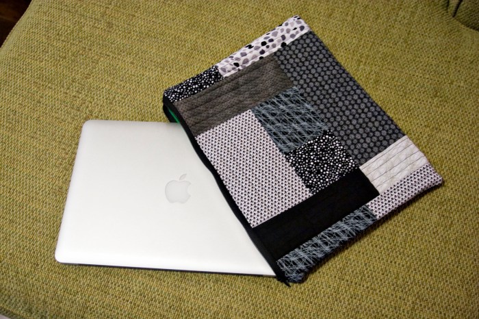 Diy quilted laptop sleeve