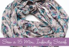 How to sew an infinity scarf