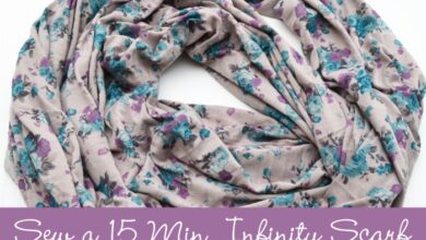 How to sew an infinity scarf