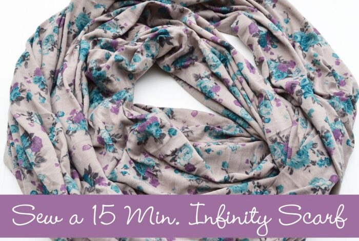 How to sew an infinity scarf