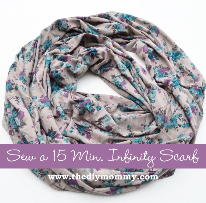 How to sew an infinity scarf