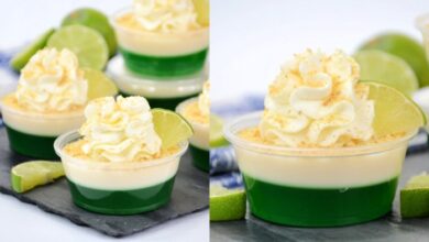 Key lime pie jello shots