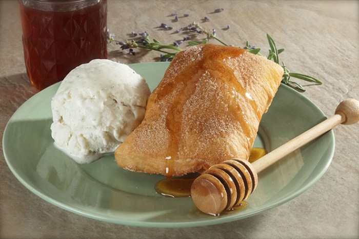 Sopapillas with lavender sugar