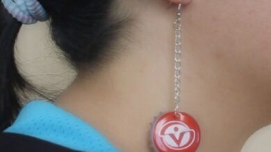 Diy bottle cap earrings