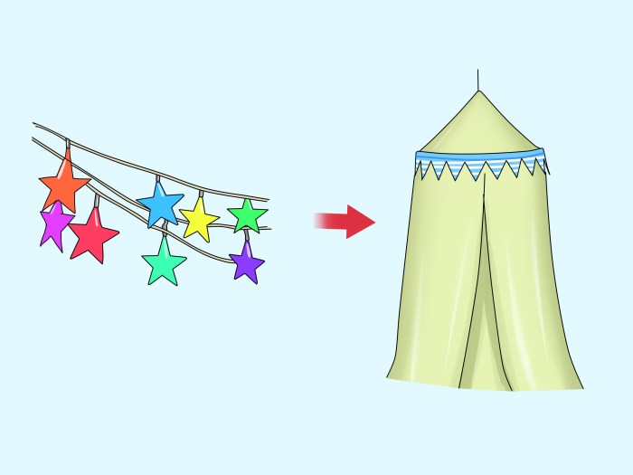 Hula hoop tent tutorial