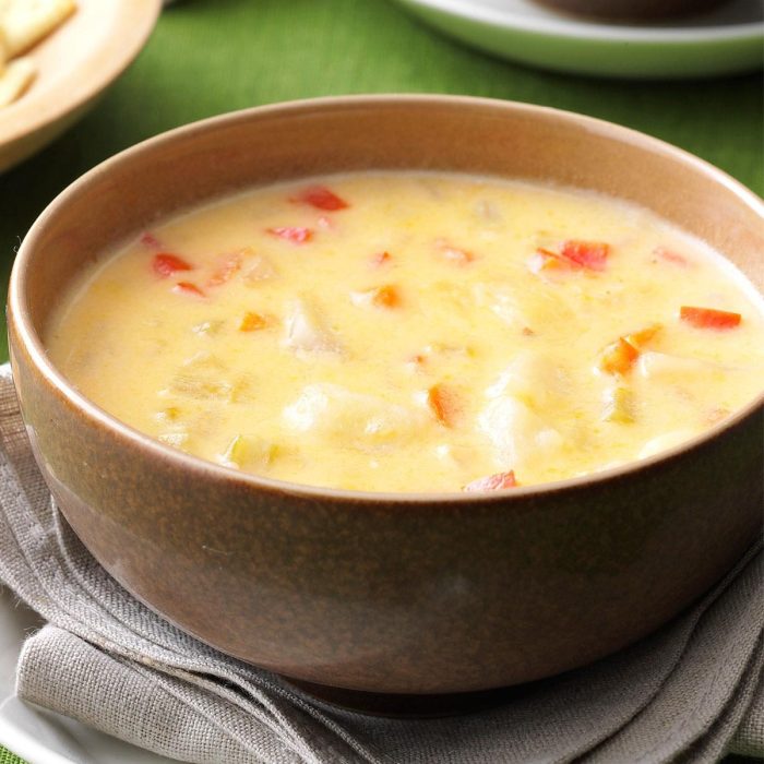 Potato and cream cheese soup