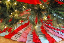 3 easy no sew tree skirts