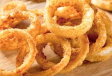 Toasted coconut onion rings