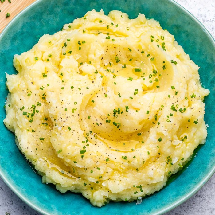 Mashed parsnip and potatoes